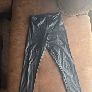 Black Commando Faux Leather Leggings